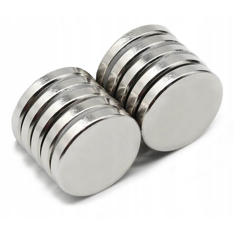 Silný neodymový magnet cylindrický 10x1mm 10ks