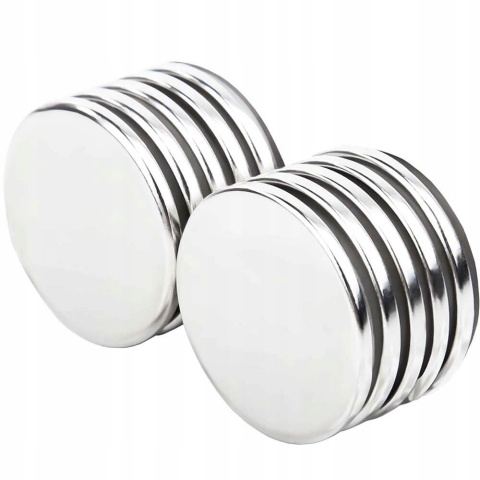 Silný neodymový magnet cylindrický 10x1mm 10ks