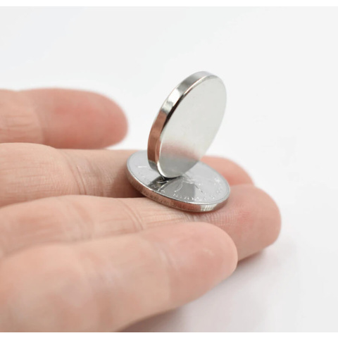 Silný neodymový magnet cylindrický 10x1mm 10ks