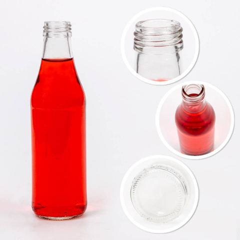 Sklenená fľaša 250ml 19cm TINKLY