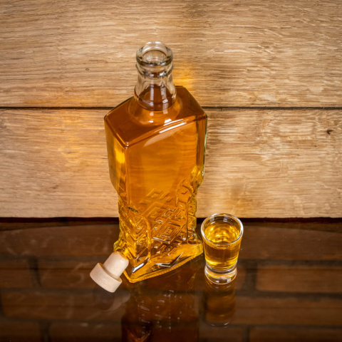 Sklenená fľaša 500ml 25cm UKRAINKA