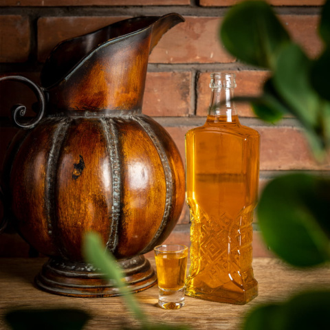 Sklenená fľaša 500ml 25cm UKRAINKA