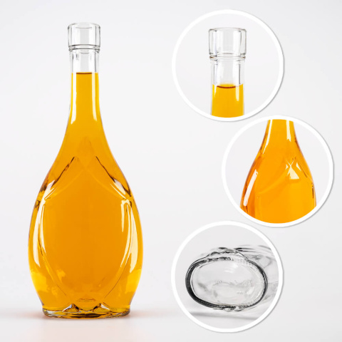 Sklenená fľaša 500ml 26cm ICONA