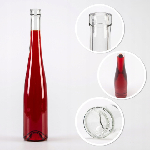 Sklenená fľaša 500ml 35cm BELVEDERE