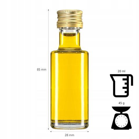 Üveg palack 50db 20ml 8,5cm MONOPOL