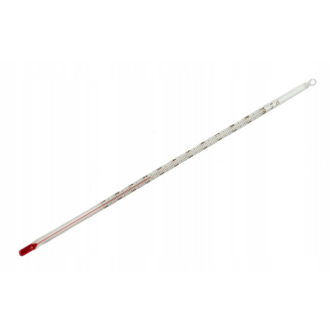 Glasiges langes Thermometer ohne Quecksilber +50°C 30cm