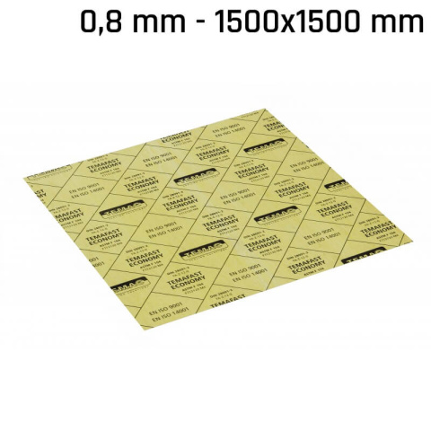 Tömítőlemez TEMAC Temafast 1500x1500x0,8mm