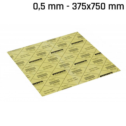 Tömítőlemez TEMAC Temafast 375x750x0,5mm