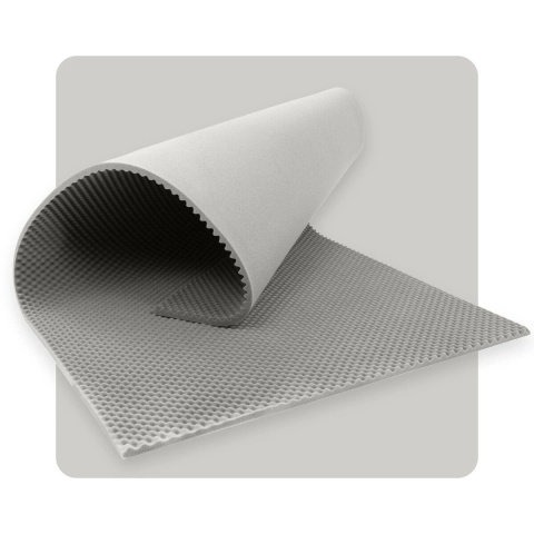 Akustický panel pena VLNY 200×100 cm 5 cm svetlosivý