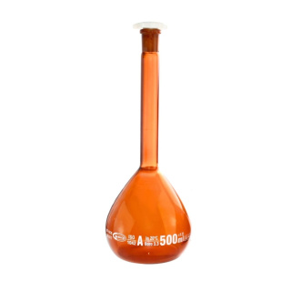 Bécher gradué en verre orange, 10 ml, classe A, raccord taillé 10/19, avec certificat – GLASSCO