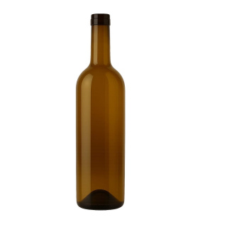 Bouteille en verre pour vin 750ml marron