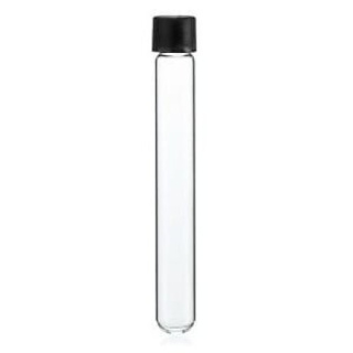 Sklenená skúmavka okrúhla so skrutkovacím uzáverom 20x125 mm, objem 28 ml
