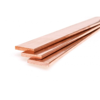 Barre plate en cuivre 10x3 mm