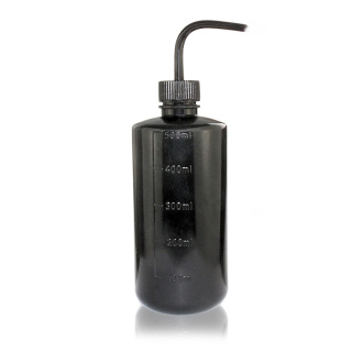 Buse en PE-LD, 500 ml, noire – col étroit, GL28