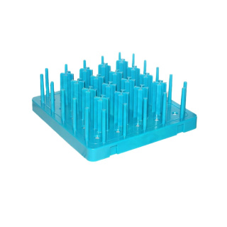 Support pour tubes Falcon de type Hérisson, 50 places 15 ml et 25 places 50 ml – PP, autoclavable