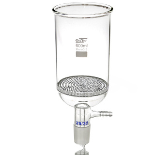 Entonnoir Büchner en verre, 30 ml, joint ground 14/23, avec col