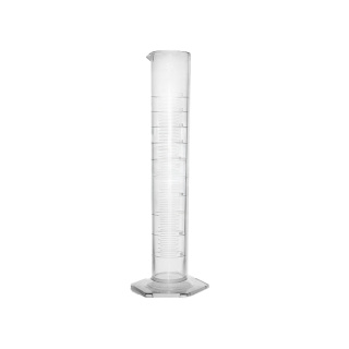 Cylindre doseur SAN, classe B, avec échelle gravée, haut – 100 ml