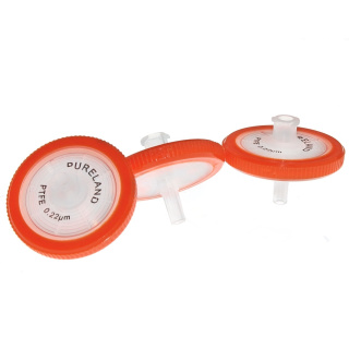 Filtre à seringue PTFE hydrophobe 25 mm, 0,22 µm – pour HPLC et solvants agressifs