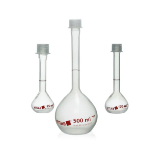 Bécher gradué en PMP avec bouchon en PP, classe B – 250 ml, DIN EN ISO 1042