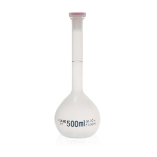 Bécher gradué en PP avec bouchon en verre 24/29, classe B – 1000 ml, ISO 384