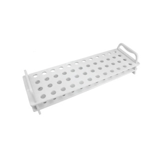 Support pour tubes à essai en plastique, 48 places (12×4), 1,5/2,0 ml, blanc – de laboratoire