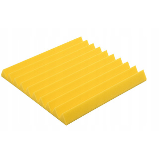 Panneau acoustique 50x50x5cm jaune auto-extinguible incombustible