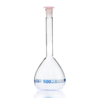 Bécher en verre gradué, 25 ml, classe B, graduation bleue, joint rectifié 10/19 – NewLine