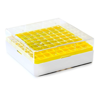 Boîte cryo pour congélation, 81 emplacements, 1,8 ml – PC, -190 à +121 °C, autoclavable