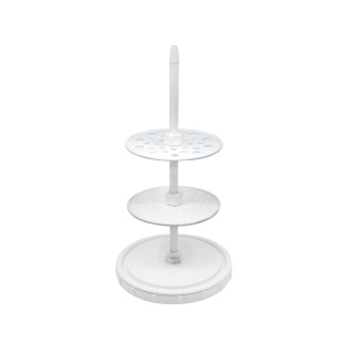 Support rond pour pipettes, petit, 28 places – PP, autoclavable, rotatif
