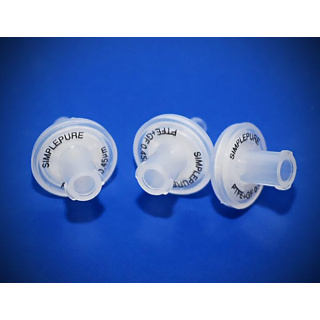 Filtre seringue PTFE hydrophobe avec préfiltre GF 13 mm, 0,45 µm