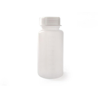 Laboratórna fľaša PP 250 ml so širokým hrdlom GL 40 – autoklávovateľná do 121°C