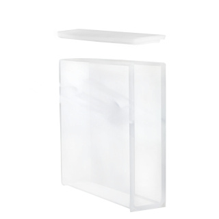 Cuvette en verre de quartz ES, trajet optique 40 mm, 45×12,5×52,5 mm, bouchon en PTFE