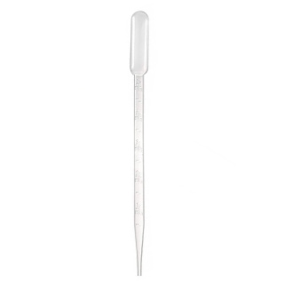 Pipette Pasteur avec graduation, 5,0 ml, PE, transparent – 100 pcs