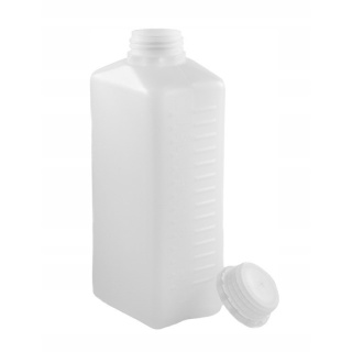 Bouteille HDPE 1000 ml avec bouchon scellé incolore