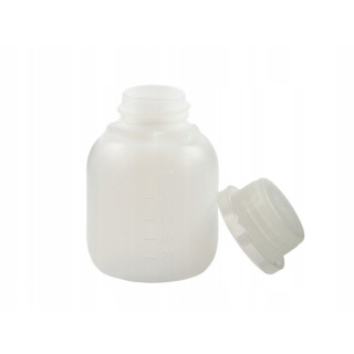 Bouteille en plastique HDPE 100 ml avec bouchon scellé transparent