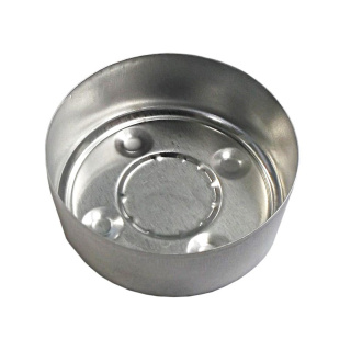 Récipients en aluminium 37x15mm pour bougies chauffe-plat 10pcs