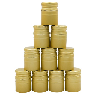 Bouchon à vis en aluminium 33/44 mm 50 pcs doré long