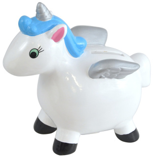 Keramisches Sparschwein Einhorn verschiedene Farben