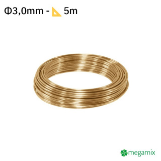 Fil de laiton Φ3,0 mm 5 m