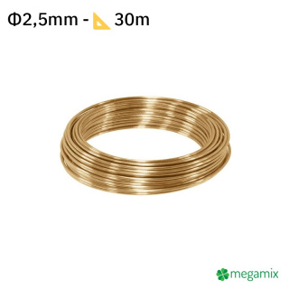 Fil de laiton Φ2,5mm 30m