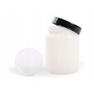 Récipient HDPE 250 ml avec couvercle et fermeture à vis