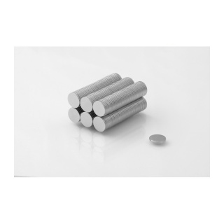 Aimant néodyme 10 pcs cylindrique MW 8x1 N38