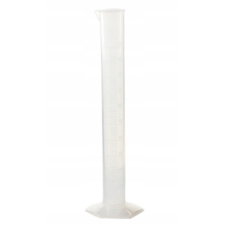 Cylindre doseur PP 100 ml en verre calibré en relief