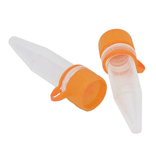 Eppendorf tubes avec bouchon orange 1,5 ml, paquet de 50 pcs