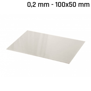 Feuille alpaga (nouvel argent) 100x50x0,2mm