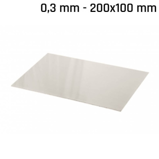 Feuille d'alpaga (nouvel argent) 200x100x0,3mm