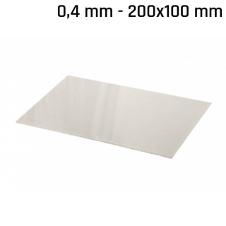 Tôle alpaga (nouvel argent) 200x100x0,4mm