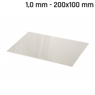 Tôle alpaga (argent neuf) 200x100x1,0mm
