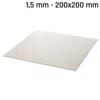 Feuille alpaga (nouvel argent) 200x200x1,5mm