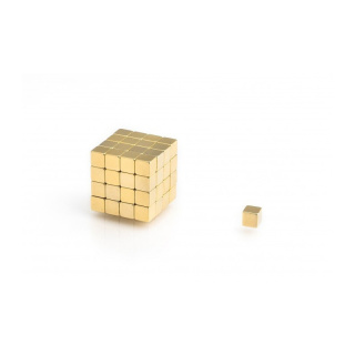 Aimant plaqué or 10pcs MPL 5x5x5 N38